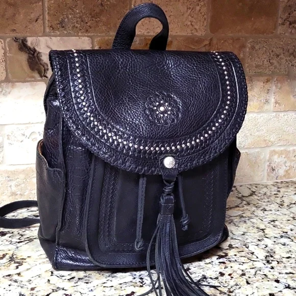 Patricia Nash - The Jovanna Backpack. EUC Patricia Nash Jovanna Distressed Cognac Italian Leather  main image 2